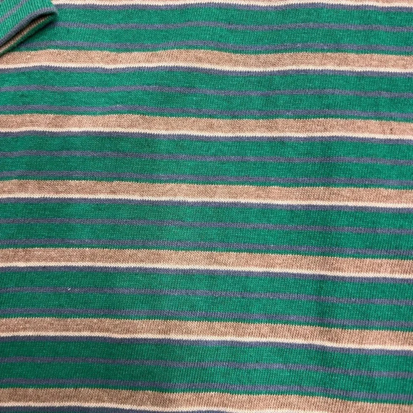 NWT Hundred Pieces Oversize Organic Cotton Striped T-shirt | Green - Picture 2 of 7